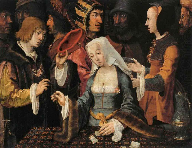 Lucas van Leyden FortuneTeller with a Fool china oil painting image